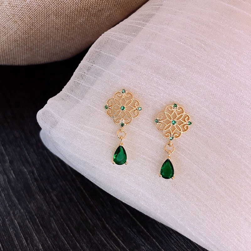 Женские длинные серьги подвески в виде леса|Серьги-подвески| |