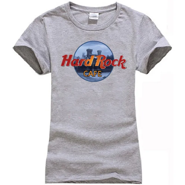 women Light grey Рубашка с Winterfell Хард Рок кафе - Цвет: women Light grey