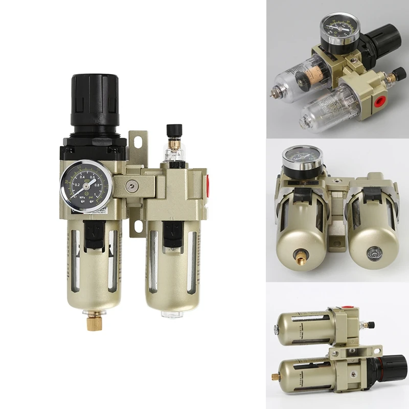 

Oil And Water Separator Filters Air Compressor Regulating Valve Two Air Filters