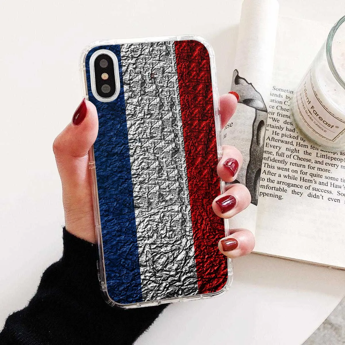 Силиконовый чехол для телефона с рисунком черная металлическая Золотая фольга