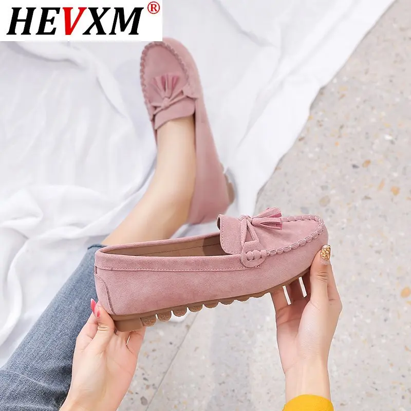 

Women's Shoes Spring 2021 New Fringed Women's Tendon Soft Flat Shoes Fashionable and Comfortable Round Toe Casual Women's Shoes