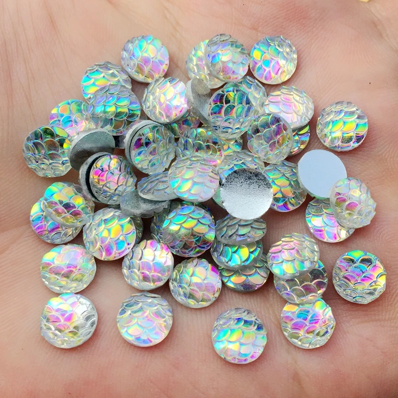 160 шт. белые цветные круглые полимерные рыболовные Весы с плоским основанием