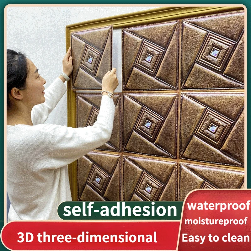 

5 шт., водонепроницаемые 3D-наклейки на стену, из ПВХ