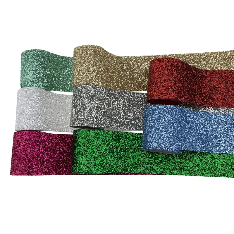 50 ярдов 75 мм Новое поступление объемная Блестящая лента блестящая тканевая