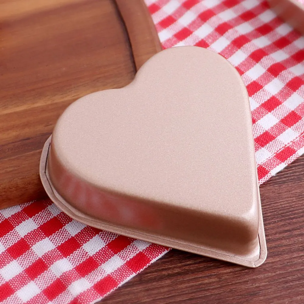 1 шт. форма для выпечки Золотой Пудинг в форме сердца чашка торта из