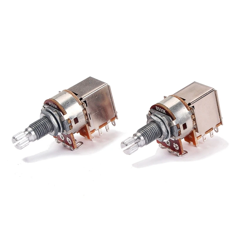 2 шт./компл. гитарный пикап B500K Push Pull Control Pot потенциометр для электрогитарных басов