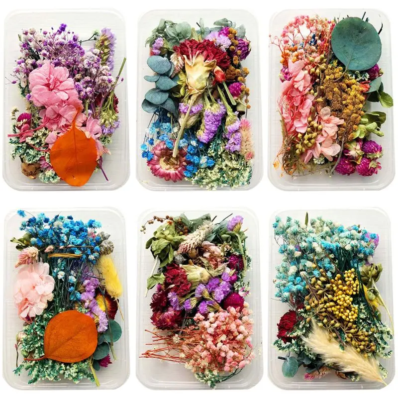 

1Box Crystal Epoxy Filler Dry Flower Mixed Nail Stickers Decorations Resin Filling Material Jewelry Making Accessories