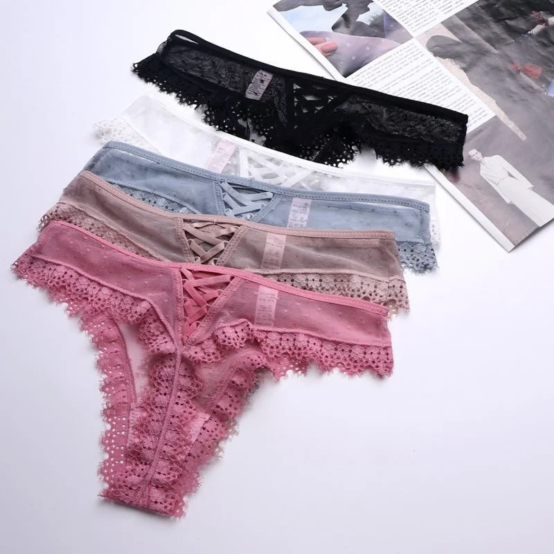 

SP & CITY Европейское кружевное прозрачное женское нижнее белье, сексуальные стринги, прозрачные ажурные трусики, сетчатые бесшовные трусы, Та...