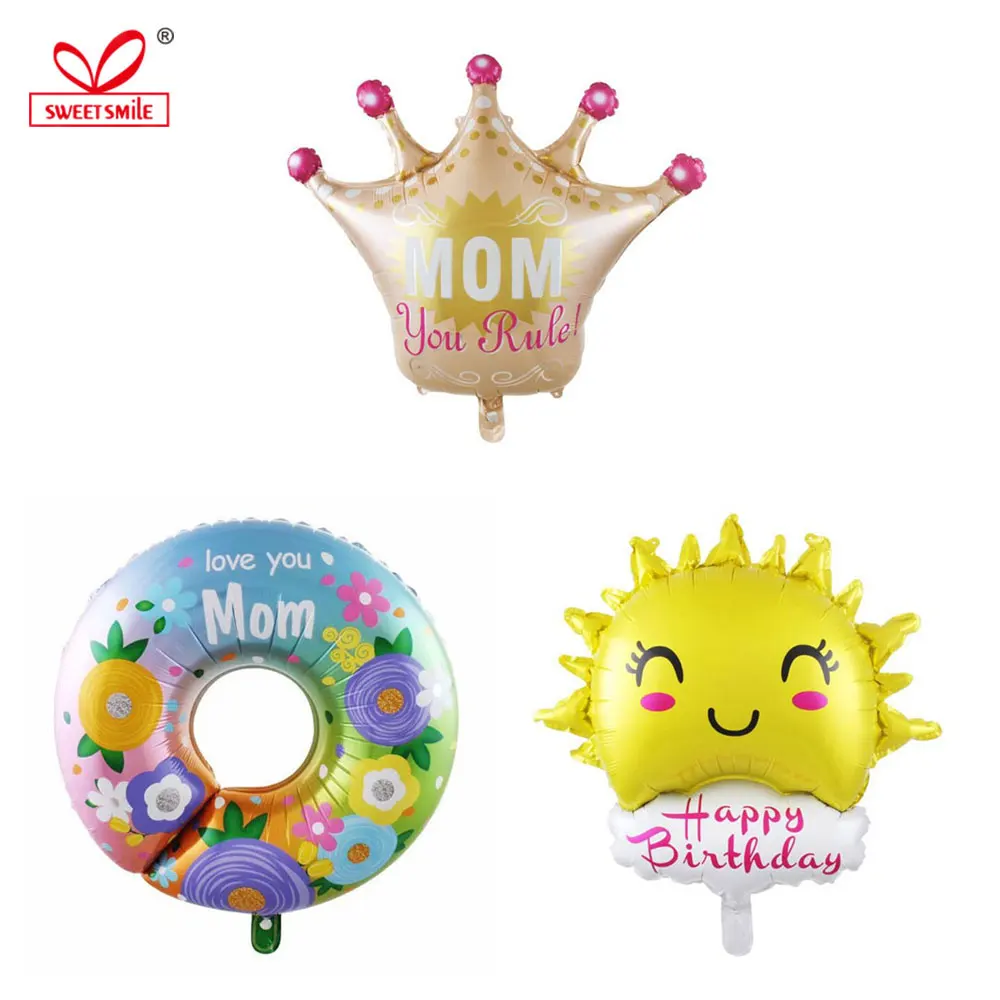 Гирлянда фольги шар солнце облако баллон декорации с днем рождения гелиевый