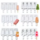 Силиконовая форма для мороженого, формочка сделай сам для приготовления домашнего льда, 4 ячейки, малый размер, форма для приготовления льда