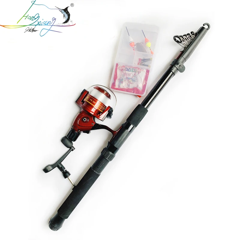 Телескопическая катушка для удочки комбинированный полный комплект Удочка +