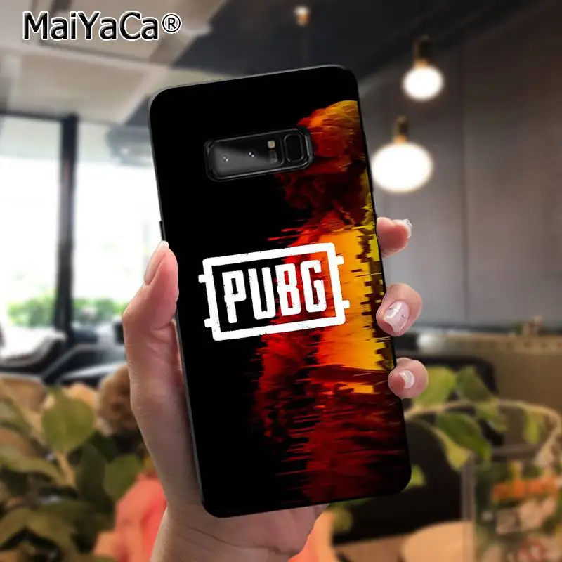 Мягкий чехол для телефона MaiYaCa pubg Samsung Note 3 4 5 7 8 9 galaxy A50 A70 J7 2018|Бамперы| |