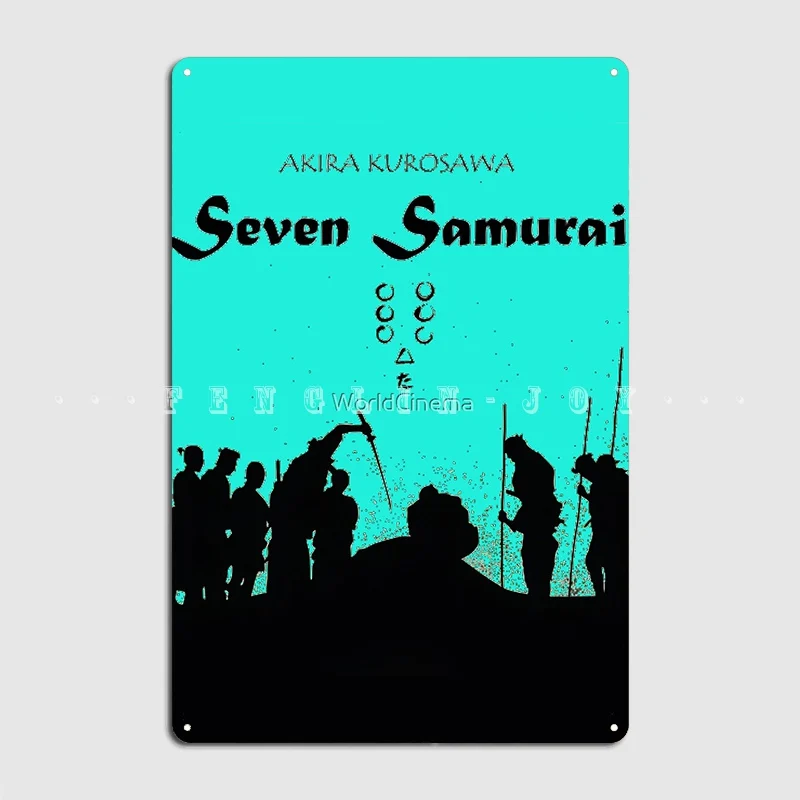 

Металлический плакат Seven Samurai для клувечерние