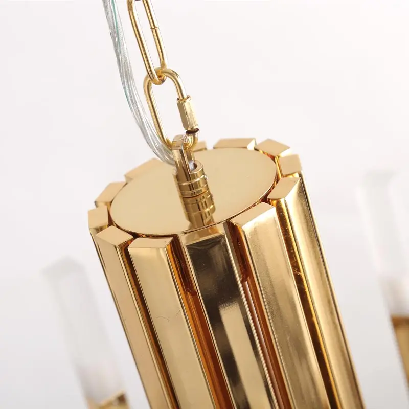 Золотая светодиодная люстра освещение блеск современная спальня кухня гостиная