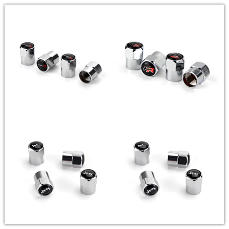 4 шт. новый стиль ABS серебро колеса автомобиля крышки стержня вентиля шины для Renault