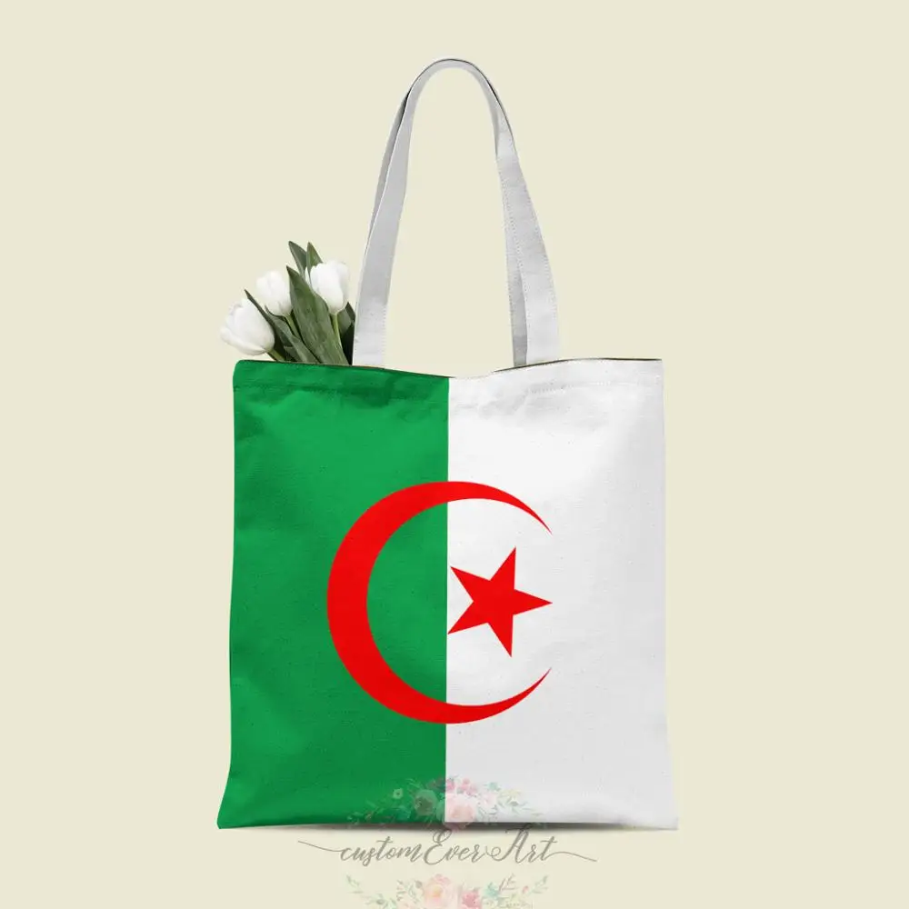 

Algeria tote bag custom canvas tote bags for women for teacher Birthday Bags Gift Bag personalized gifts