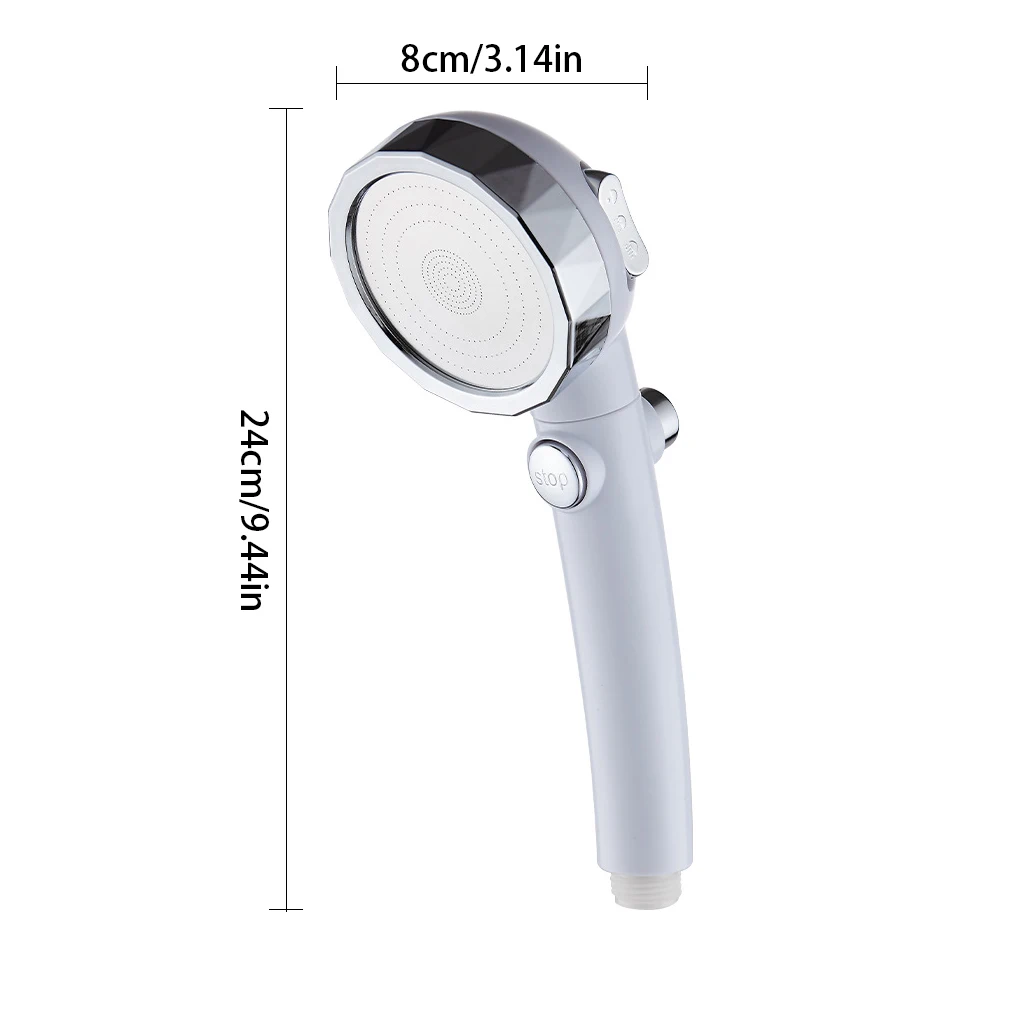 

High Pressure Shower Sprayer Adjustable ABS Bath Sprayer Rain Bath Showers Adjustable Water Saving Shower head For Home Bathroom