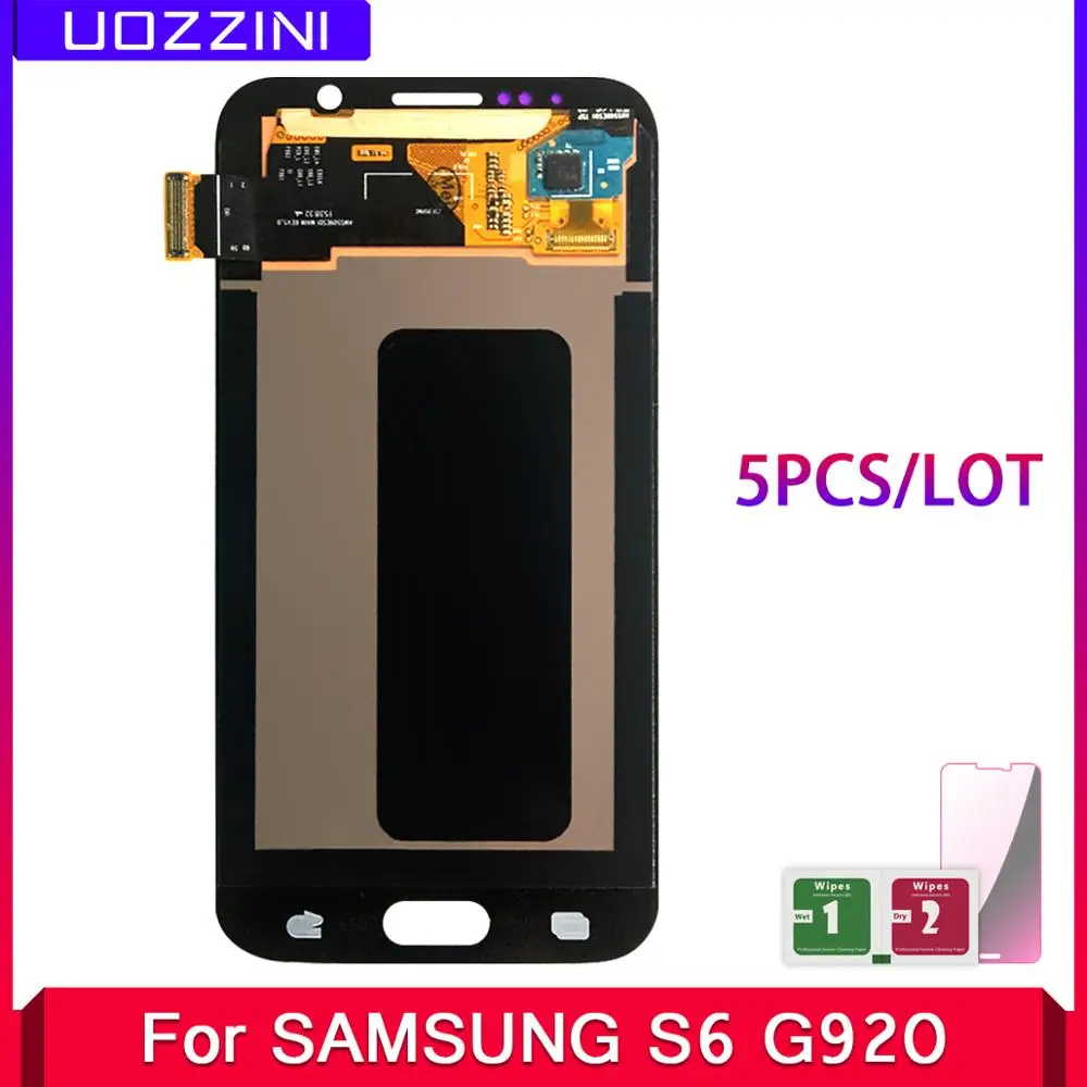 5 шт./лот Super AMOLED для samsung Galaxy S6 G920 G920F ЖК дисплей 100% протестированный сенсорный