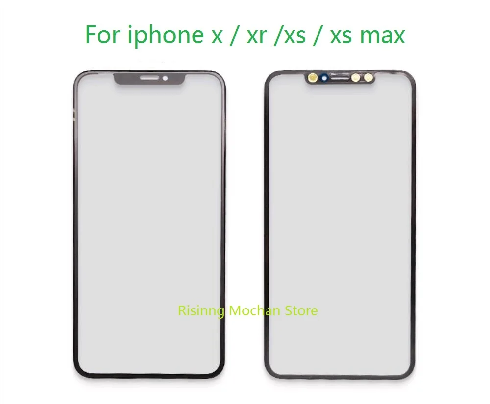 Для iphone x xr xs max новая черная Передняя панель сенсорный экран сенсор мобильный телефон внешнее стекло дисплей Замена дигитайзер
