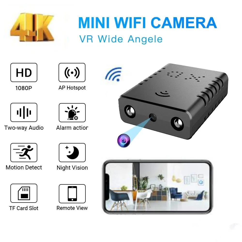 

4K 1080P Mini DV/ Wifi Camera Micra Cam Night Vision Micro Camera Motion Detection Mini DVR Remote viewing Cam Mini Camcorder XD