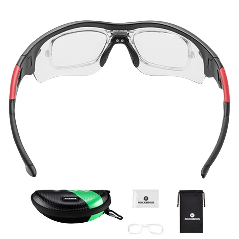 

ROCKBROS Outdoor Sports Bike Riding Glasses Color-Changing Lenses Pc Lenses Full-Frame Windproof Glasses Adjustable Nose Pads