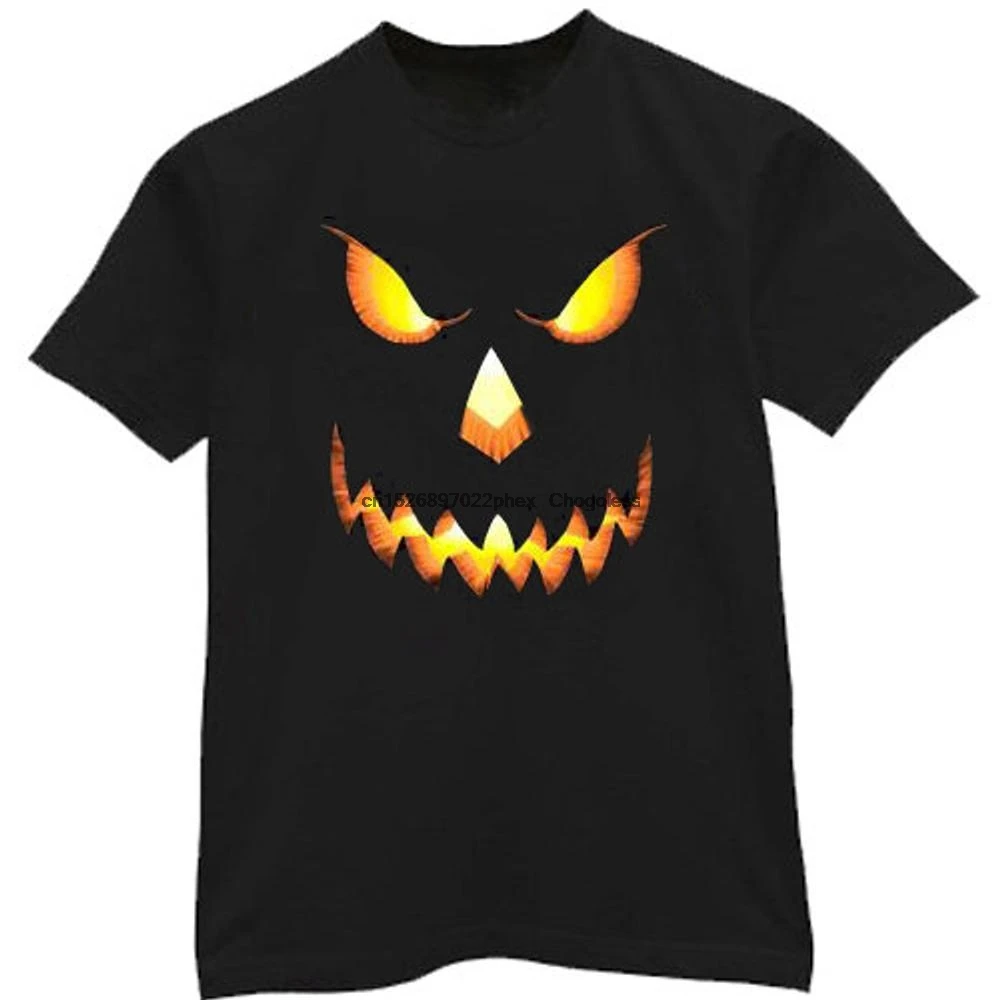 Мужская футболка Jack o с изображением лица фонаря | Футболки на заказ