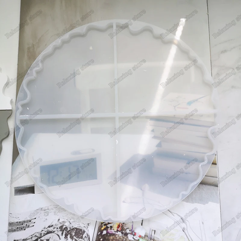 Креативная форма для бетонного подноса гипсовая поддона 4 отверстия силиконовые