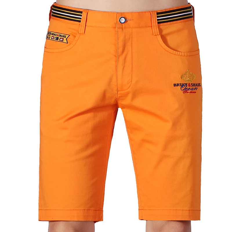 Мужские хлопковые шорты с длиной до колен Брюс &amp Shark повседневные Стрейчевые