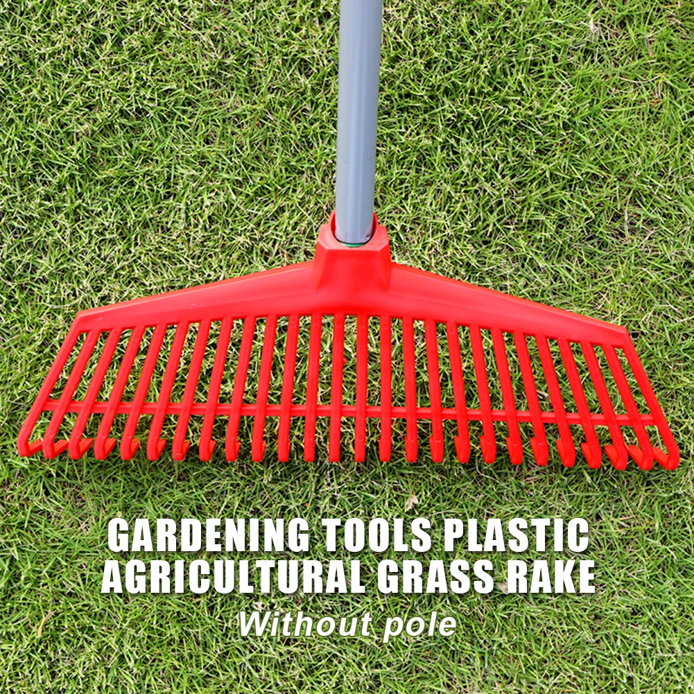 Odorless Courtyard Replacement Plastic Non-toxic Gardening Tools Lawn Practical Portable Grass Rake 26 Teeth Agricultural