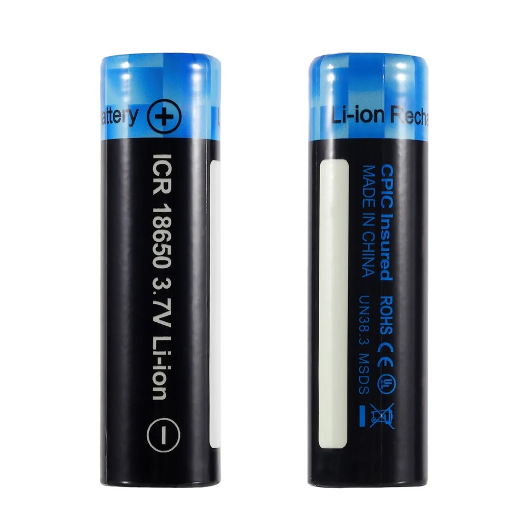 2pcs 3000mah Для детей 2, 4 шт. высокое Ёмкость 3,7 V 18650 2600 3500 3000 мА/ч, Перезаряжаемые литий-ионных батарей для светодиодный фонарик фары поисковый фонарь - Цвет: 2pcs 3000mah
