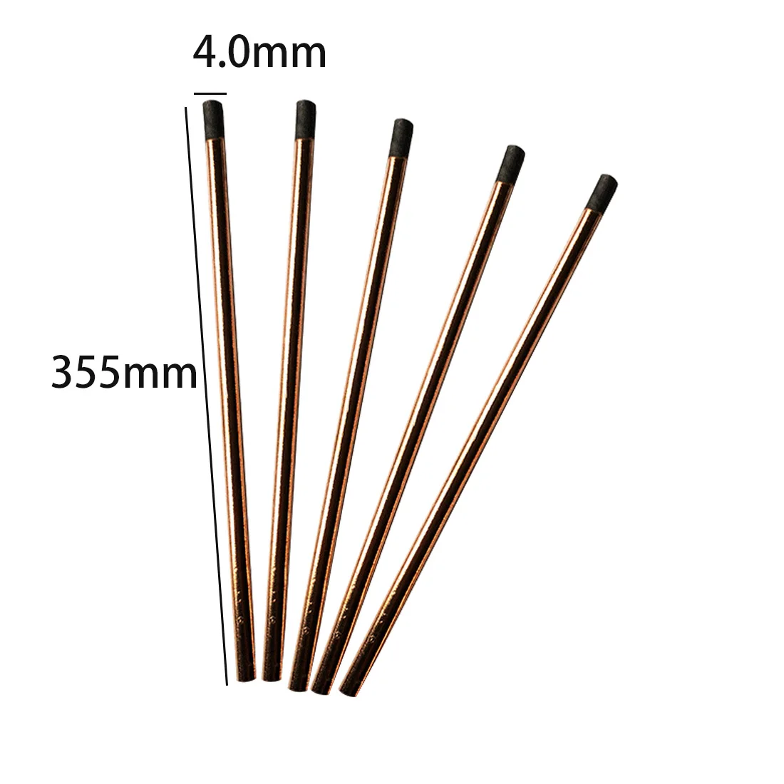 

5pcs New Carbon Arc Gouging Rods Copper Round DC Gas Gouging Gun Graphite Electrode Carbon Rod Soldering Supplies 4-10mm