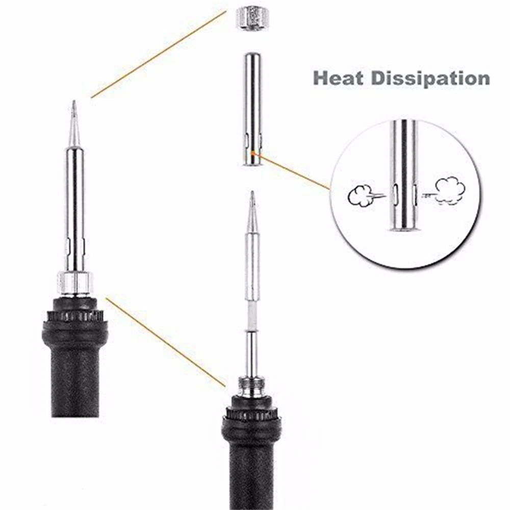 Электрический паяльник 60 Вт 220 В паяльная станция с регулируемой температурой
