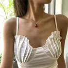 Ожерелье женское, винтажное, с подвеской в виде божьей коровки, 2021