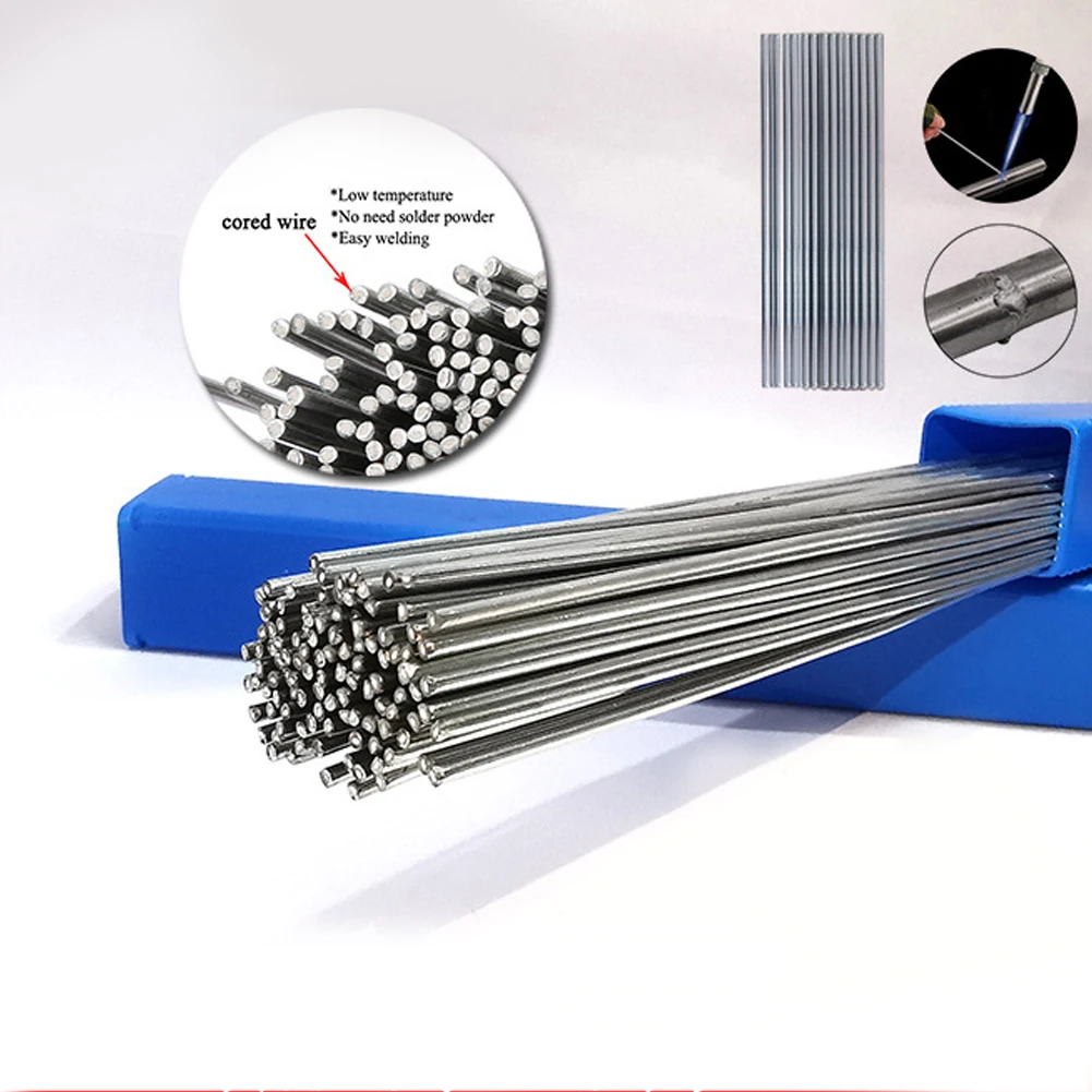 

1.6mm Brazing Low Temperature Easy Melt Aluminum Flux Cored Welding Rod Soldering Aluminum Wire Bars No Need Solder Powder