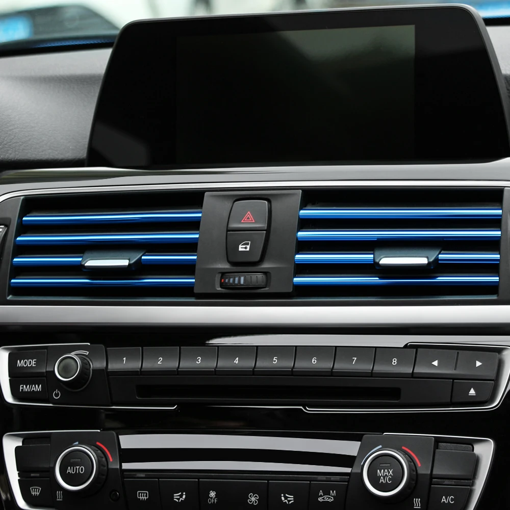 Car Air Vent Trim Strip Grille Decoration for Audi C6 R8 A1 A3 Q3 A4 A5 Q5 A6 S6 A7 B6 B7 B8 8P 8V 8L TT RS | Автомобили и