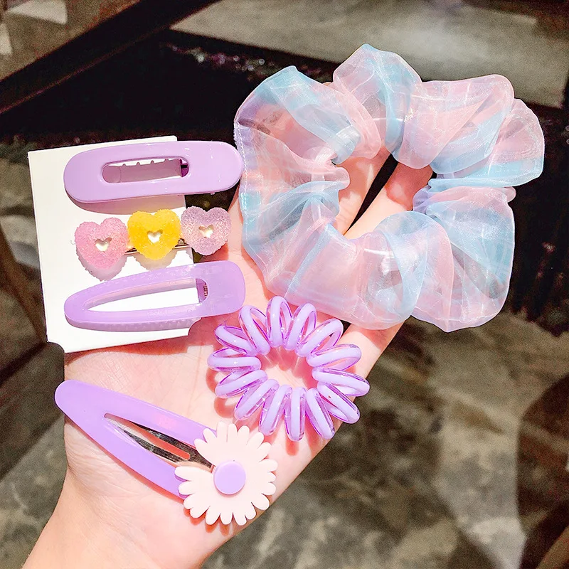 1 компл. Ярких цветов небольшие маргаритки заколки для волос + Подсолнух