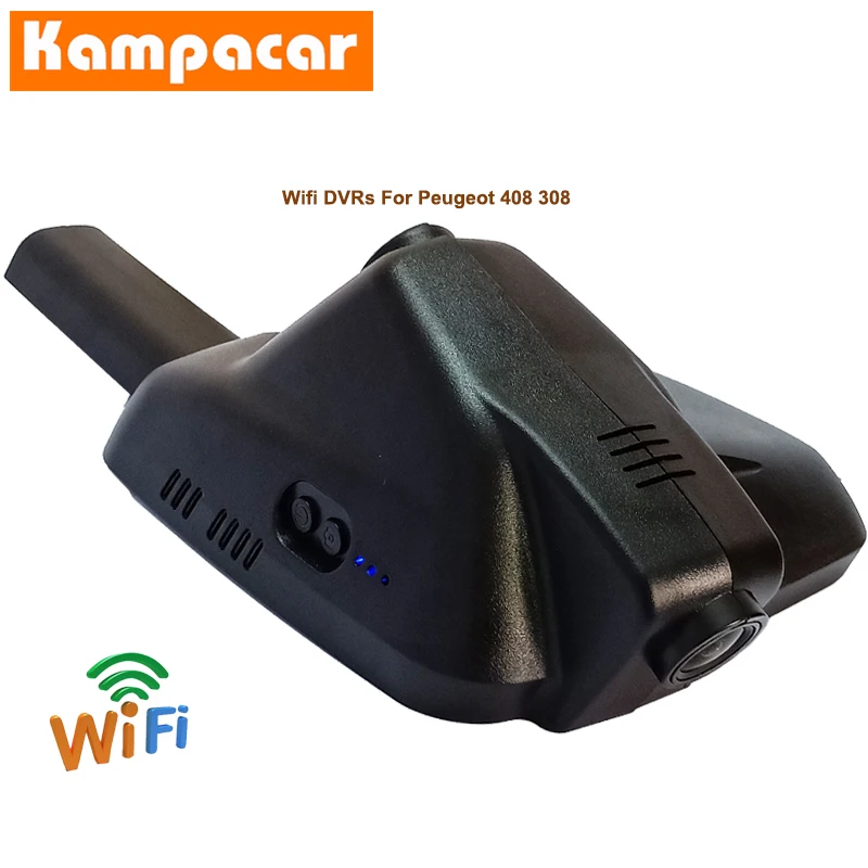 Kampacar Wifi Автомобильный видеорегистратор с двойной объектив DVR тире камеры мини видеорекордер для peugeot 408 308 авто радио Cam