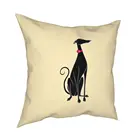 Квадратная подушка Snooty, чехол из полиэстера, модные наволочки для подушки Greyhound Whippet Sighthound Dog