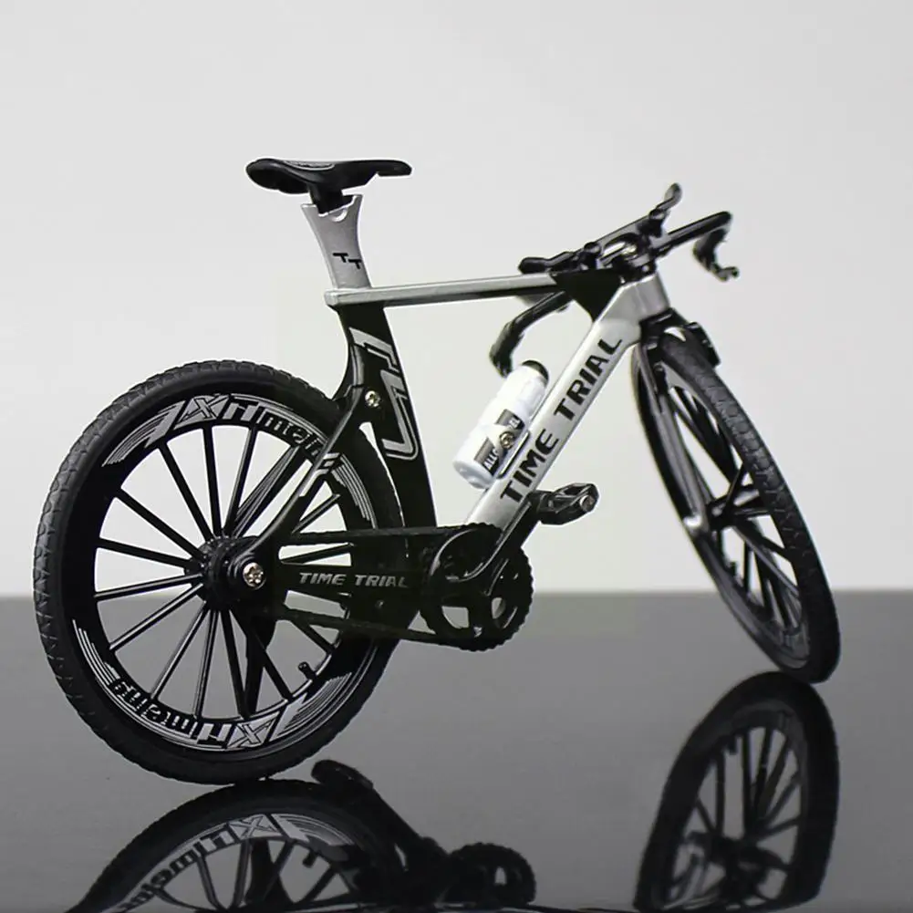 

Мини-модель велосипеда из сплава, отлитый под давлением, металлический палец, горный велосипед, гоночная игрушка, сгибающийся дорожный симу...
