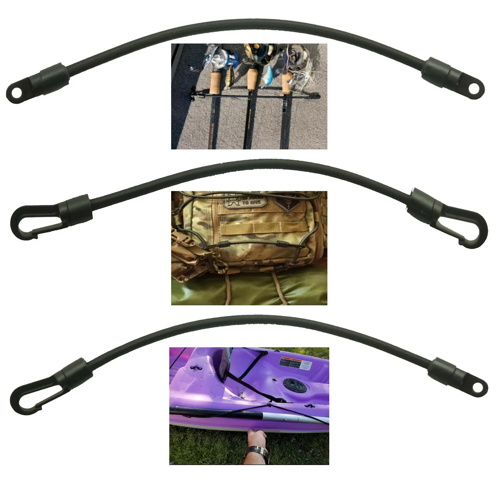 3x Fishing Rod Tamer Strap Holder Hold Down Kit Deck Gunwale Mount | Инструменты