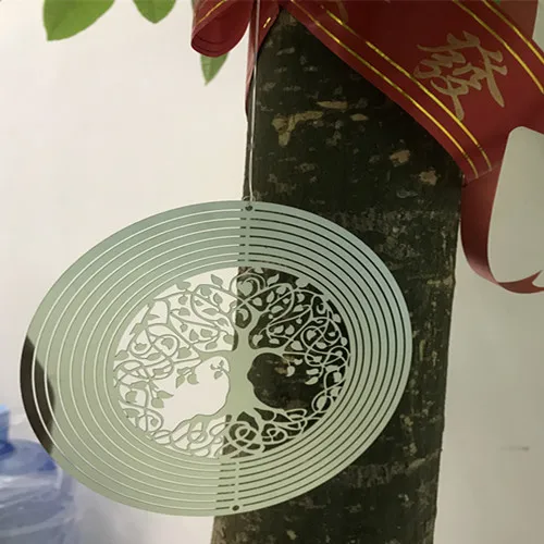 Life Tree(30CM) Ветряные колокольчики из нержавеющей стали используется для украшения дома и сада и украшения зеркал из нержавеющей стали - Цвет: Life Tree(30CM)