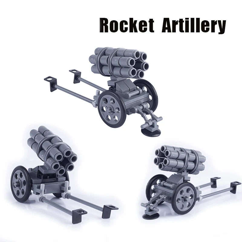Строительные блоки MOC WW2 немецкие пушки артиллерийское военное оружие детали для