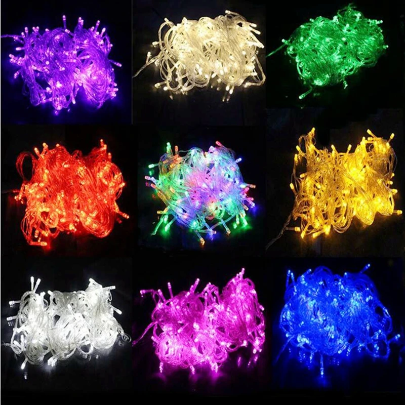 2 шт. 100 м 600 светодиодов Светодиодные фонари Водонепроницаемые гирлянды