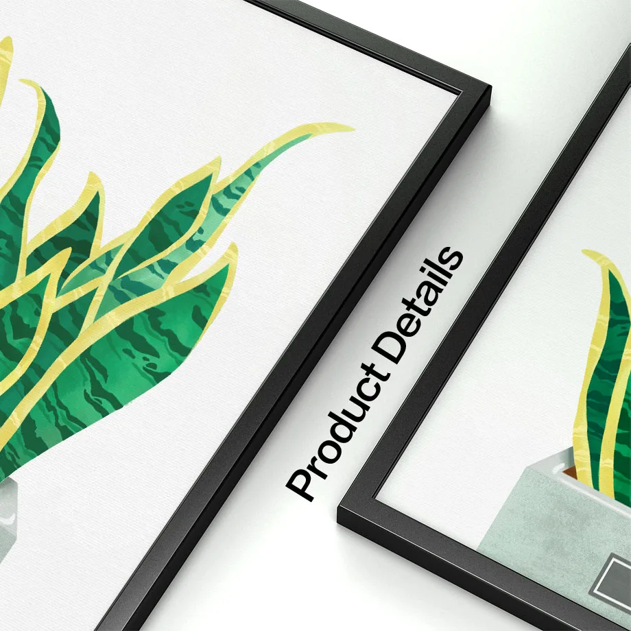 Green Tropical Plants Leaves Cactus Wall Art Canvas Painting Nordic Posters And Prints Pictures For Living Room Home Decor | Дом и сад