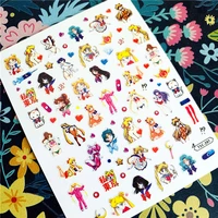 newest tsc series tsc 297 300 beautiful girl 3d nail art stickers decal template diy nail tool decoration