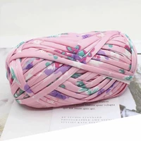 cloth line colorful diy hand knitting yarn dye color crochet wool for hand knitting bag cushion carpet bag weaving
