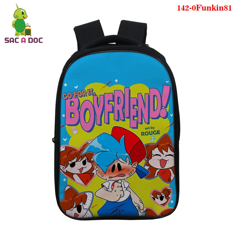 

Friday Night Funkin School Bag Fashion Game Friday Night Funkin Backpack Boys Girls 3d Print Backpack Cosplay Travel 14inch Bags