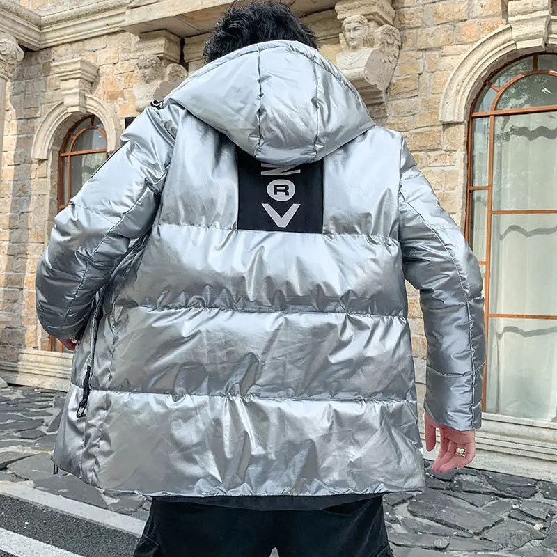 Мужской уличный сверхразмерный яркий жакет зимние парки мужские утепленные