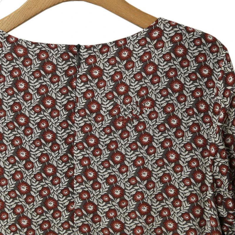 Новый размера плюс 2021 Весна Европейский Стиль Цветочные женские платья с