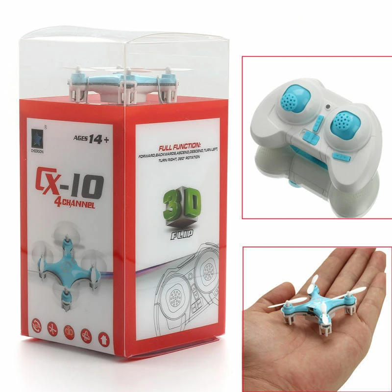 Cheerson Cx-10 Cx10 Mini 2 4g 4CH RC дистанционное управление Квадрокоптер вертолет Дрон CX 10